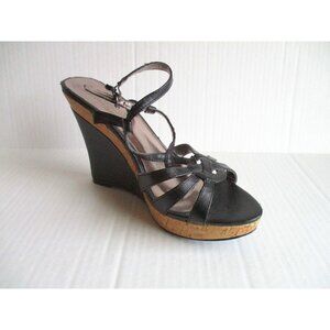 DSW*Charles by Charles David Black Strappy Sandal Pumps - 7B